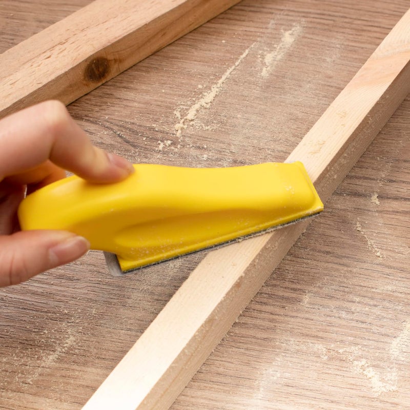 MAXMAN طقم ورق صنفرة ميكرو 100 قطعة، 3.5 بوصة × 1 بوصة كتلة صنفرة يدوية لاصبع صنفرة للمشاريع الصغيرة، ورق صنفرة متنوع من 80 120 240 400 600 800 1000 1200 1500 2000 حبيبة لصنفرة الحرف الخشبية - Image 3